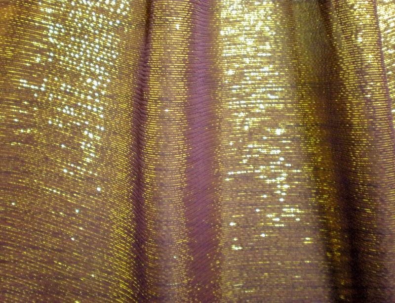 6.Peach Silk Metallic Crinkle Lame
